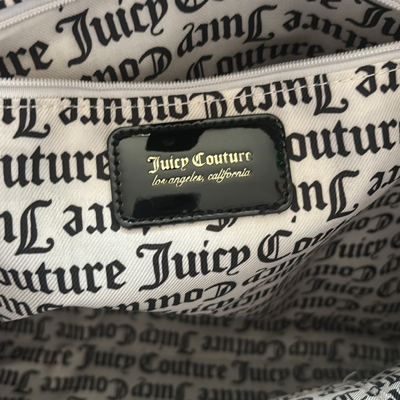 Juicy Couture Black and Gray Logo Tote - Picture 6 of 7